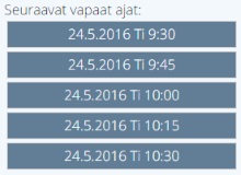 Ajas Internet-ajanvaraus