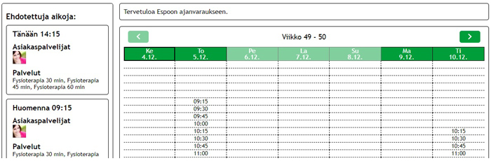 Ajas Touch nettiajanvaraus