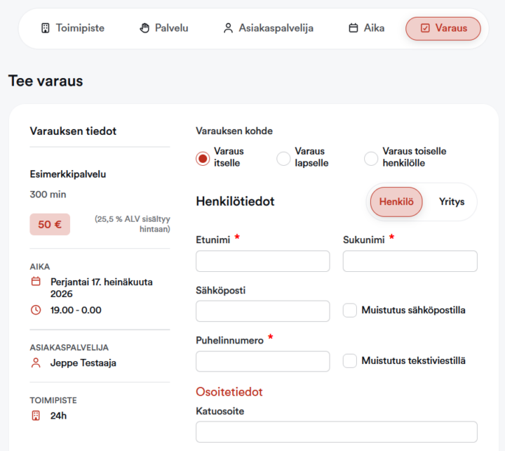 Ajas Nettivaraus 7 on julkaistu 1 nettivaraus 7 varauslomake